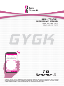 KPSS - TÜRKİYE GENELİ GYGK LİSANS TG 6 DENEME