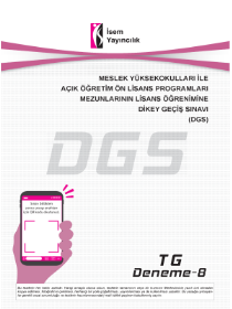 KPSS DGS TG DENEME - 8