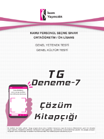 KPSS GYGK LİSE-ÖN LİSANS TG 7 DENEME - YANIT